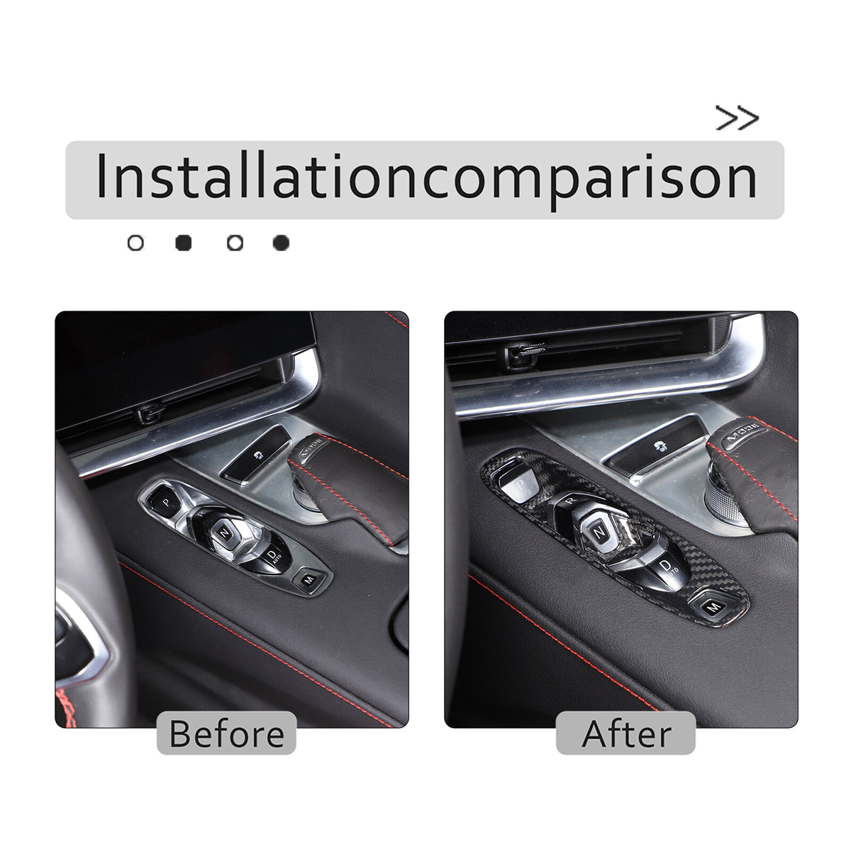 Real Carbon Fiber Interior Trim Cover For C8 Corvette Stingray Z51 Z06 Z07 20-25 100