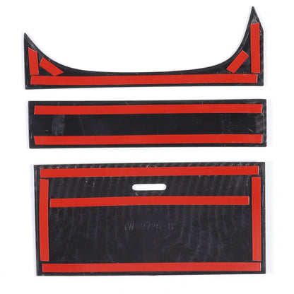 ABS Carbon Fiber Center Console Gear Shift Box Trim Set For Jaguar F-TYPE 13-18 12
