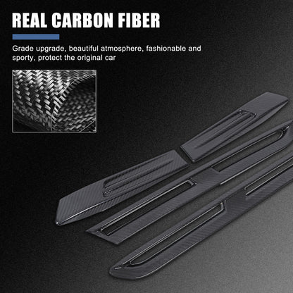 Fit for Nissan GT-R GTR 2008-2022 REAl Carbon Side Fender Vent Fins Cover Trim 7