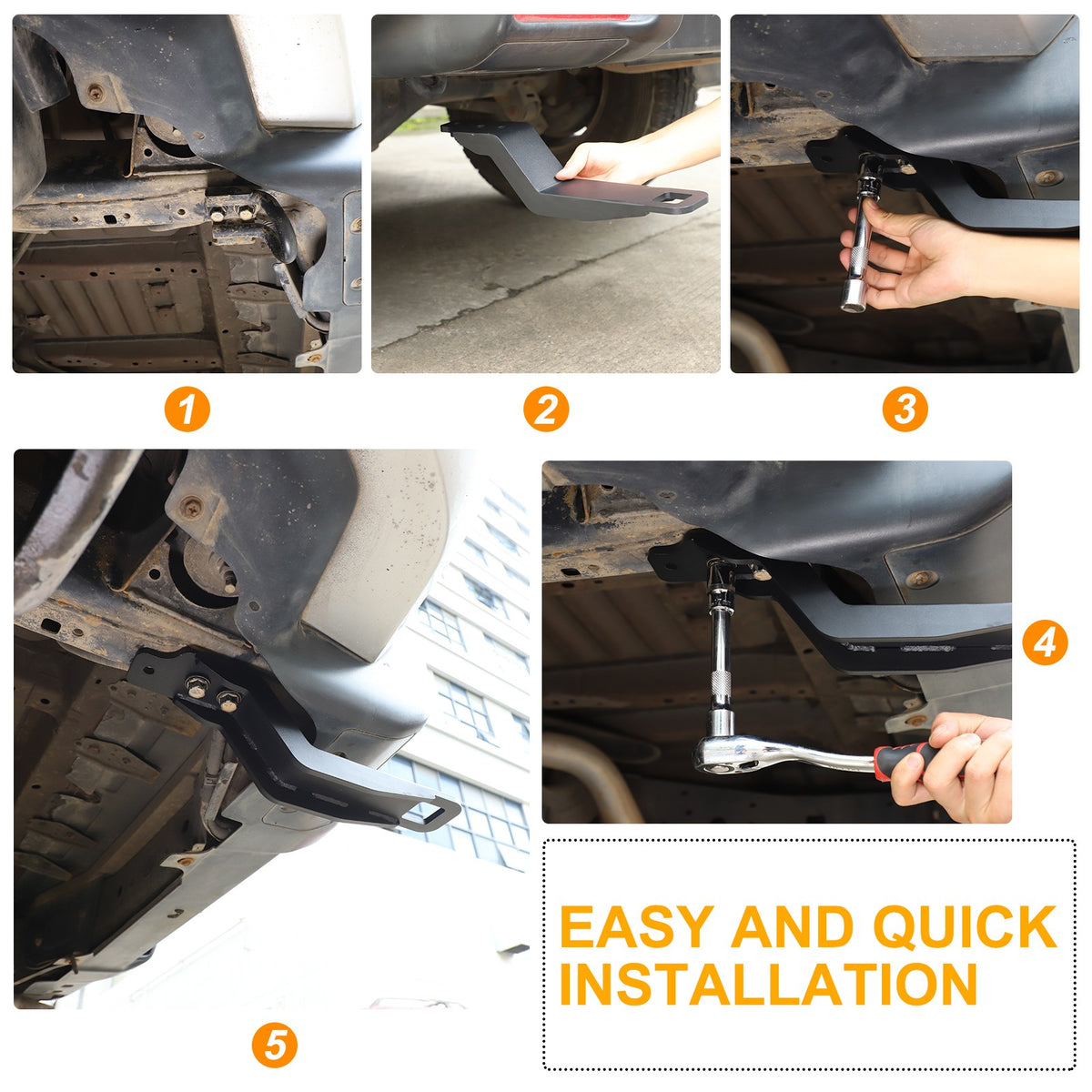 Steel Rear Bumper Tow Hook For Toyota FJ Cruiser 2007‑2021 9
