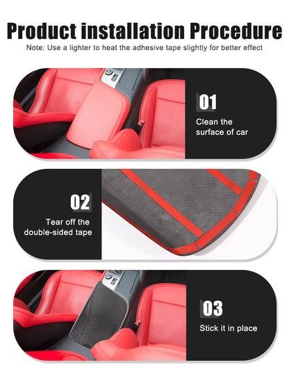 Honeycomb Carbon Fiber Center Console Armrest Box Cover For Corvette C7 2014-19 15