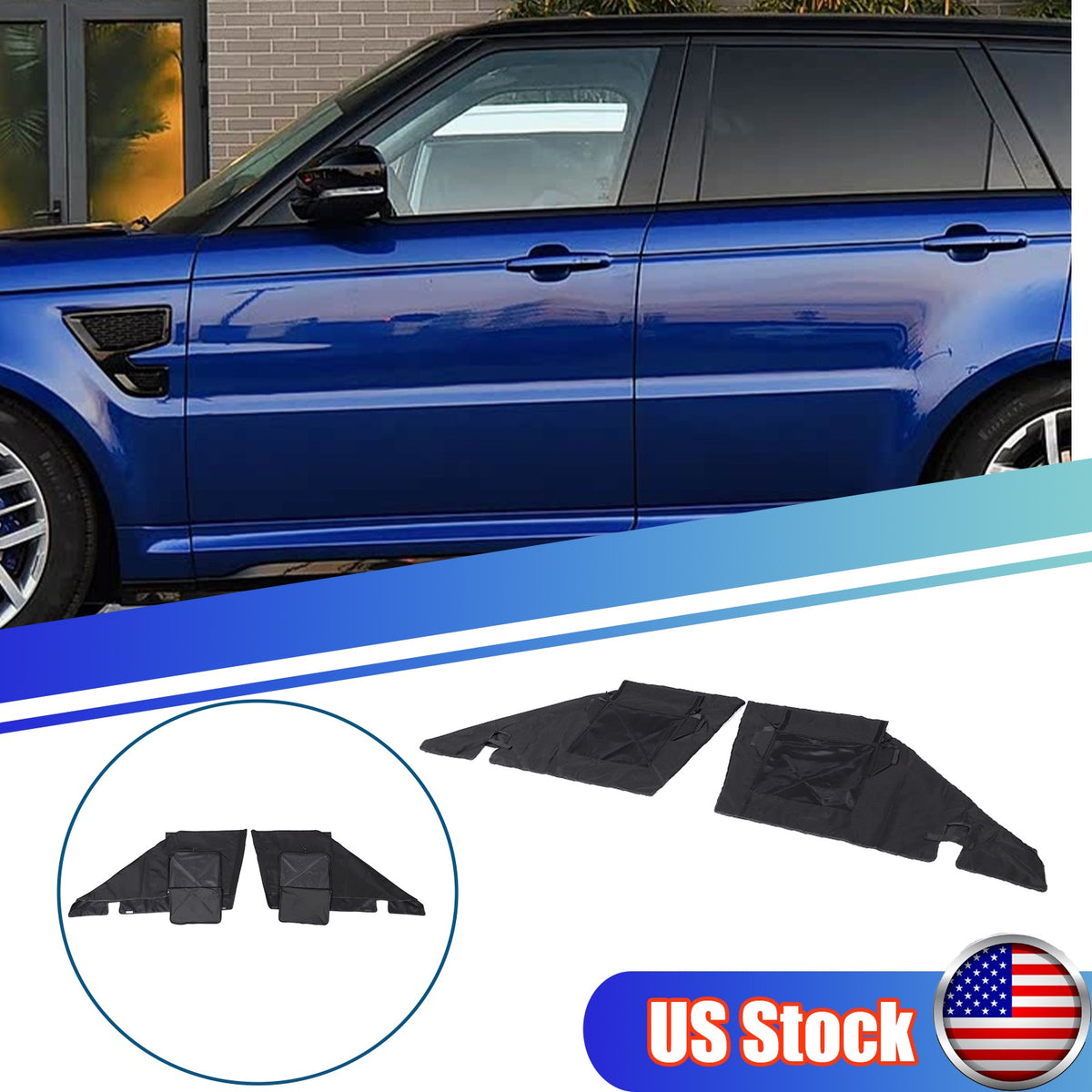Car Front Window Screen Sun Shade Cover Mesh For LR Range Rover Sport L494 14-22 1