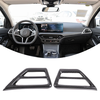 Real Carbon Fiber Dashboard Airvent Trim Set For BMW 3 4 330i 430i G20 G22 2025+ 22