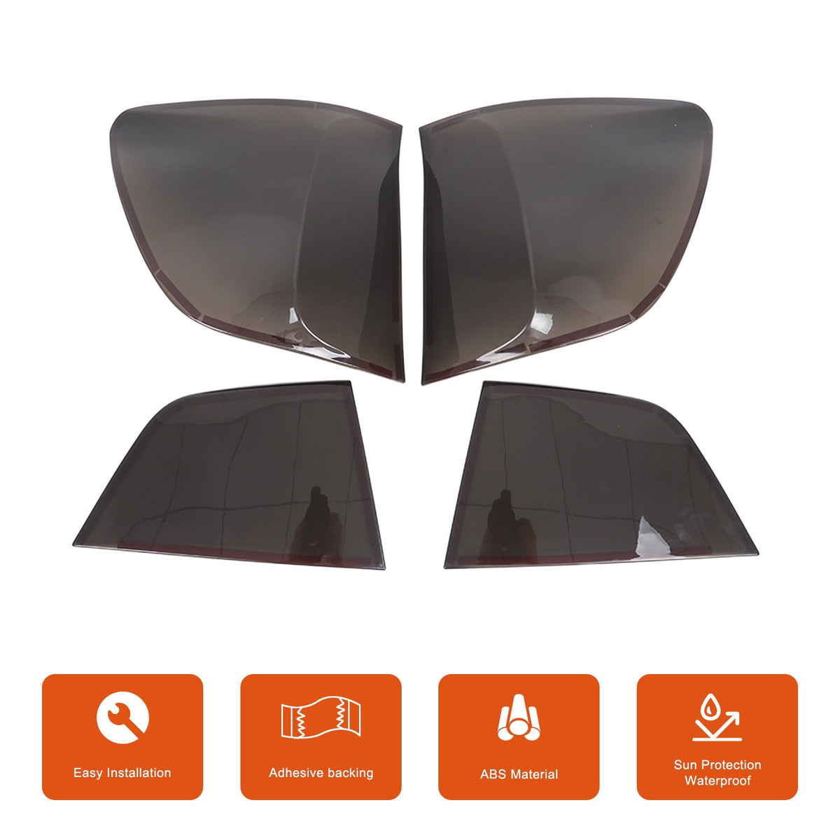 Black Smoked Gray ABS Taillight Cover Trim For BMW X3 F25 2011-2017 US 3