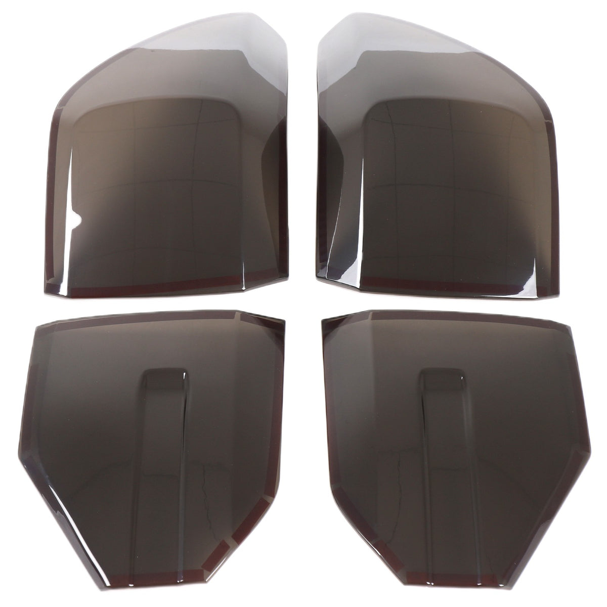Transparent Gray ABS Smoked Tail Light Cover Trim For Honda Pilot 2023-2025 10