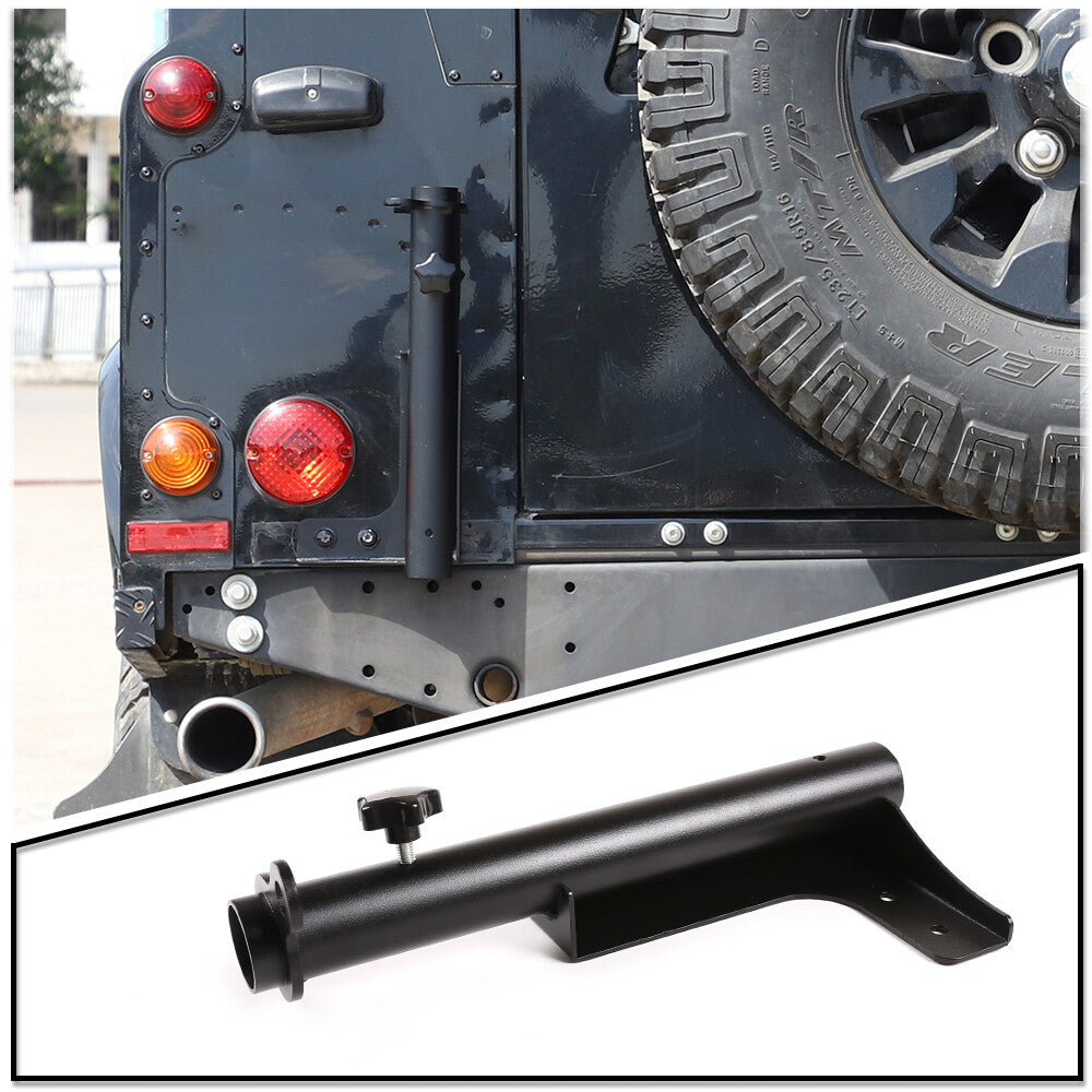 Alloy Right Tailgate Flag Pole & Antenna Bracket For Land Rover Defender 04-19 1