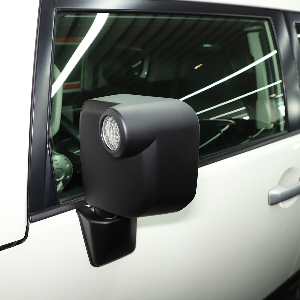 Matte Black Outer Rear View Mirror Cover Trim For Toyota FJ Cruiser 2007-2021 2