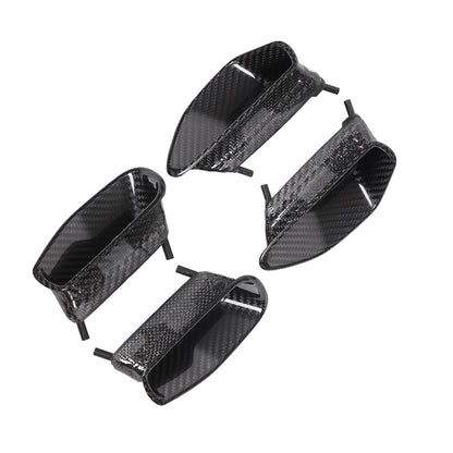 Real Dry Carbon Fiber Side Air Outlet Fender Trim For Corvette C6 ZR1 2009-2013 16