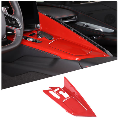 2pcs Red ABS Center Console Frame Trim Cover Fit for Corvette C8 2020-2025 2