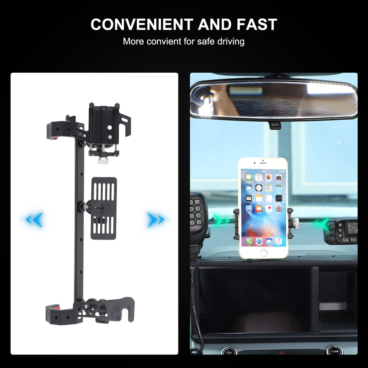 Off-Road Navigation Screen Rear Expansion Platform For Ford Maverick 2022+ 10