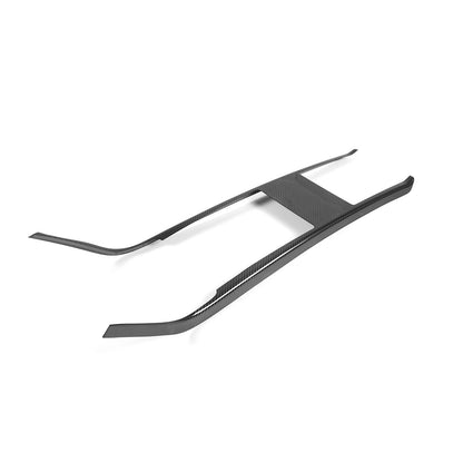 Real Dry Carbon Fiber Center Console Interior Trim Cover For Tesla Model S 23+ 18