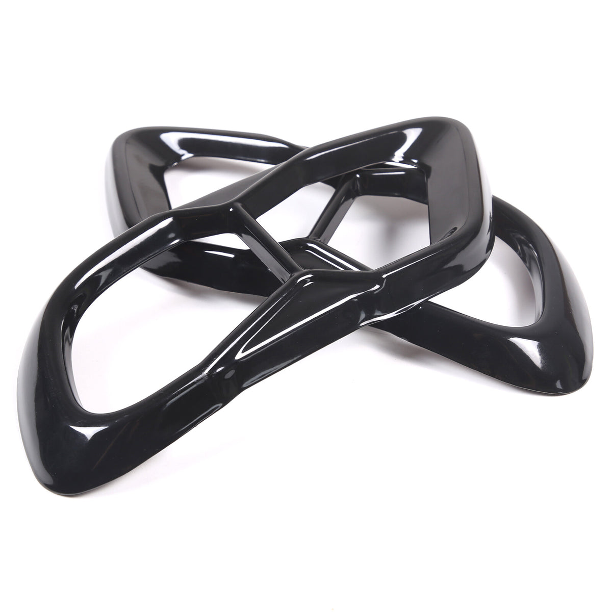 Black Rear Tail Pipe Cover Trim For BMW X5 X6 X7 M60 2019+ 10