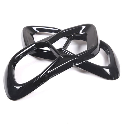 Black Rear Tail Pipe Cover Trim For BMW X5 X6 X7 M60 2019+ 10