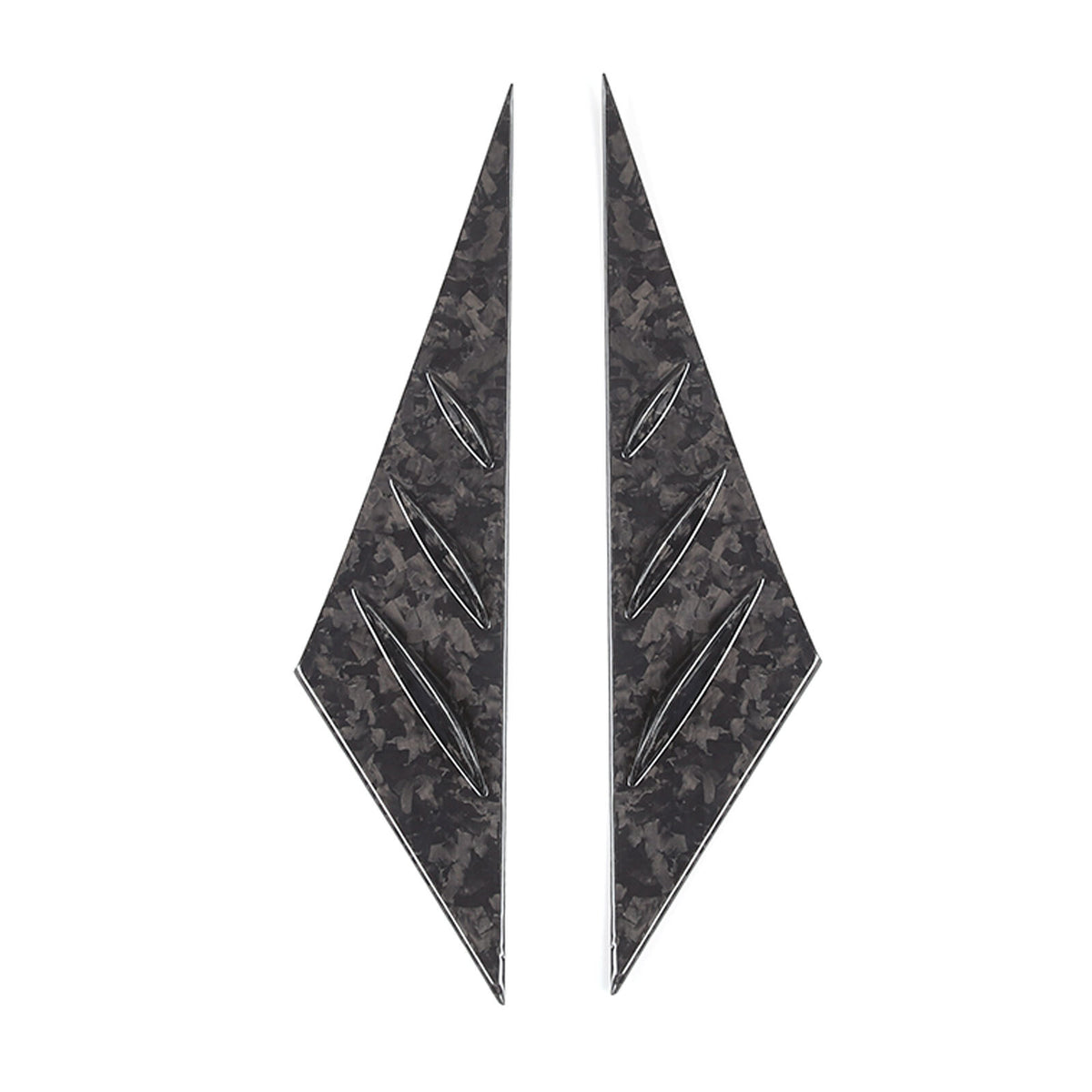 Forged Carbon Fiber Window Triangle A-Pillar Cover Trim For Corvette C6 2005-13 14