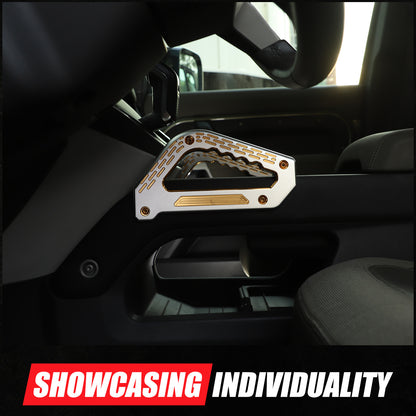 Replacement Silver & Orange Center Grab Handle Trim For LR Defender 2020-2024 12