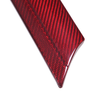 Red Carbon Fiber Exterior Windshield A Pillar Trim Cover For Corvette C7 14-19 5