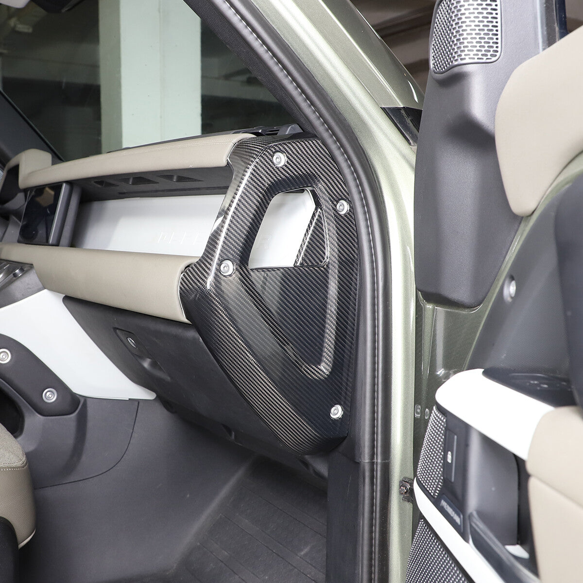 Real Dry Carbon Fiber Full Interior Trim Set For LR Defender 90 110 L663 20-23 184