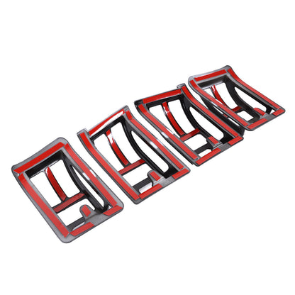 Glossy Piano Black Roof & Side Turn Signal Light Trim Set For Hummer H2 2003-09 31