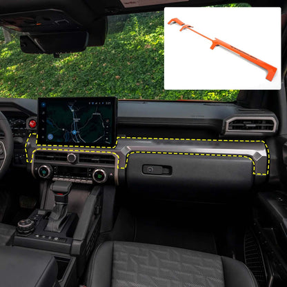 Orange Center Console Trim Strip Cover For Toyota Tacoma SR/SR5 2024+ 3
