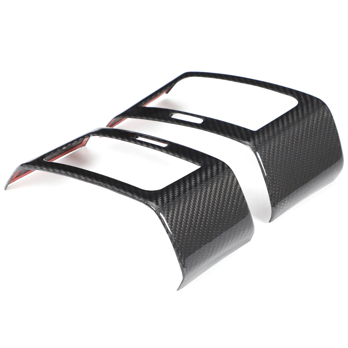 Real Carbon Fiber Center Side Air Vent Trim For LR Range Rover Sport L494 14-17 2