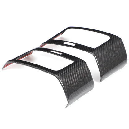 Real Carbon Fiber Center Side Air Vent Trim For LR Range Rover Sport L494 14-17 2