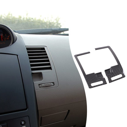 Real Carbon Fiber Center Console Air Vent Trim For Nissan 350Z Z33 2003-2006 11