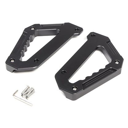 Black Alloy Door Pull Handle Armrest Panel Cover trim For LR Defender 2020-24 7
