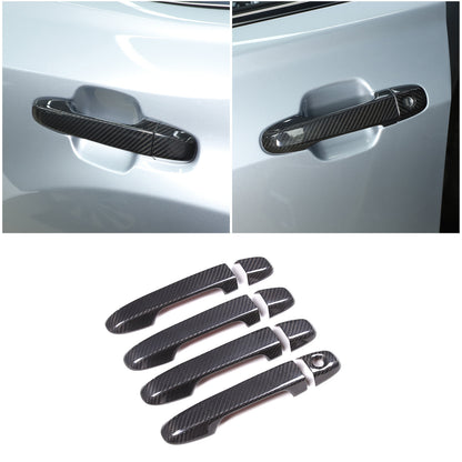 Real Carbon Fiber Exterior Door Handle Cover Trim For Subaru Forester XV 2019-22 9