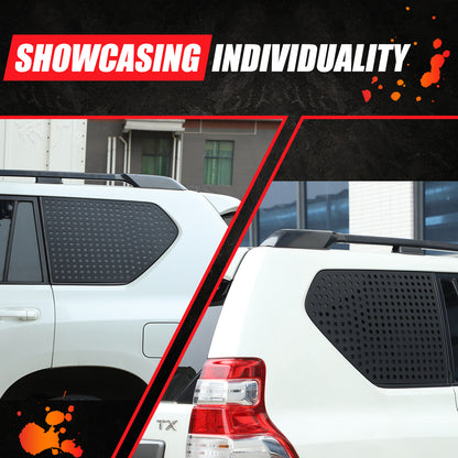 Exterior Rear Quarter Door Window Pillar Cover For Toyota Land Cruiser Prado 10+ 18