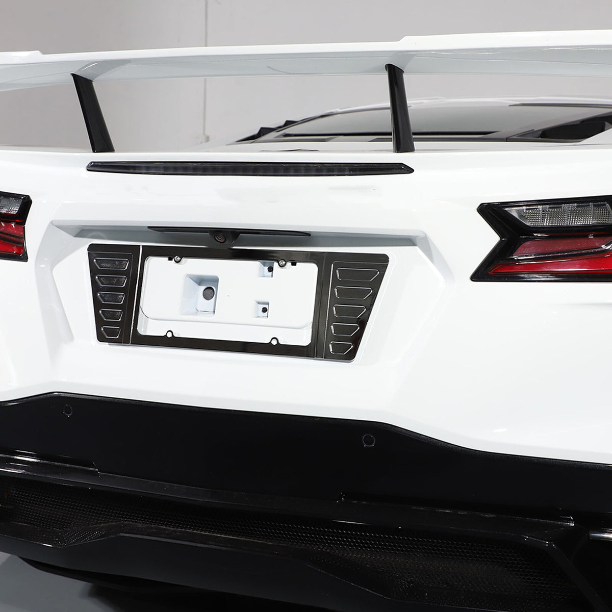 Aluminum Alloy Exterior Hood Engine License Plate Trim For Corvette C8 2020+ US - Variants 11-15 100