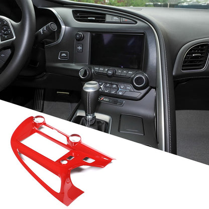 Sport Red ABS Center Console Air Vent Trim For Corvette C7 2014-2019 21