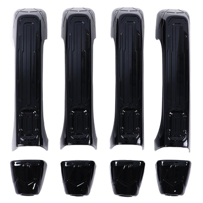 Mecha Glossy Piano Black Exterior Door Handle Cover for Hummer H3 2005-09 US 19