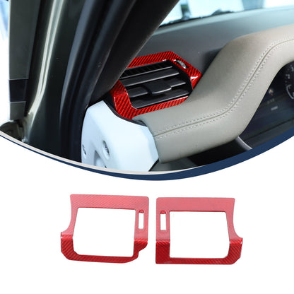 Red Real Carbon Fiber Air Vent Outlet Cover Trim For LR Defender L663 2020-24 11
