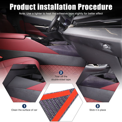 Real Carbon Fiber Center console Gear Shift Side Trim For BMW 5 Series G60 2024+ 22