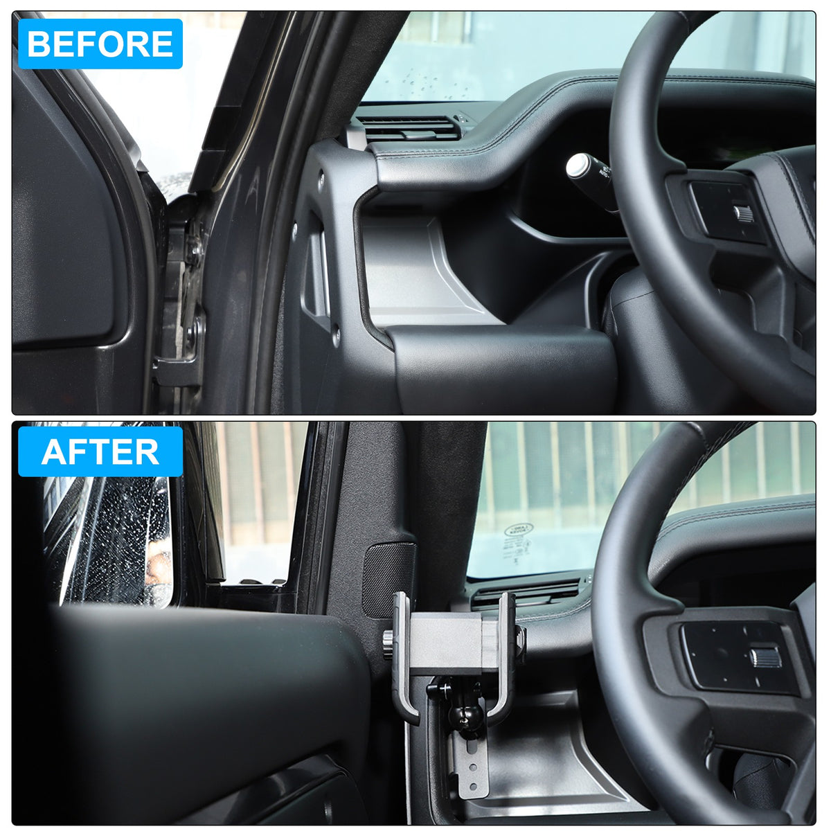 Driver Side Dashboard Phone Holder Bracket For Land Rover Defender L663 2022 13
