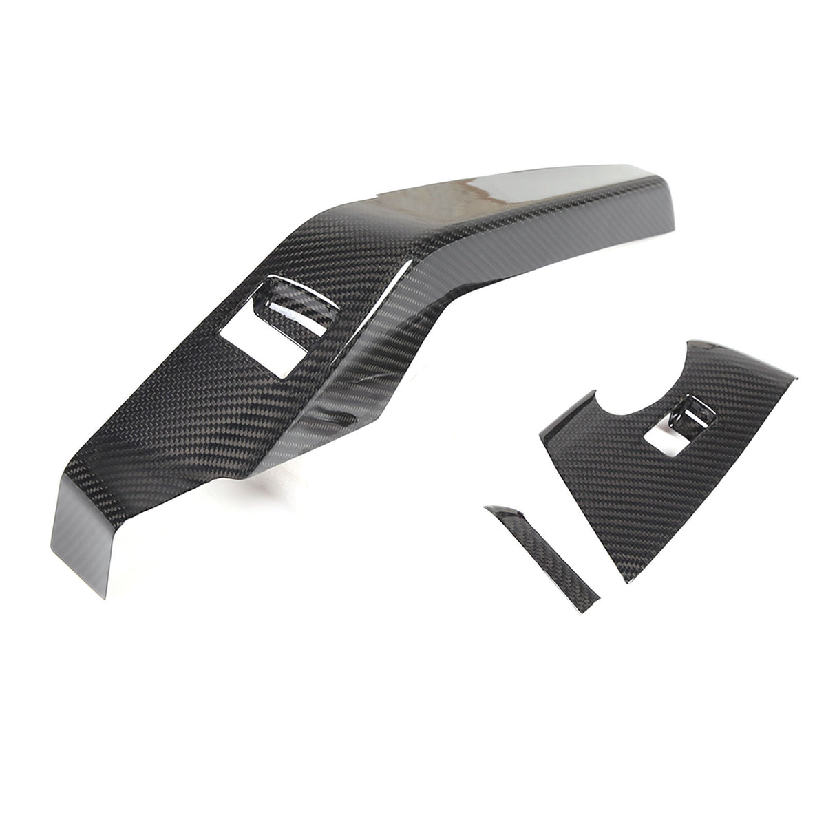 Real Dry Carbon Fiber Interior Center Full Trim Set Kit For Corvette C7 2014-19 11