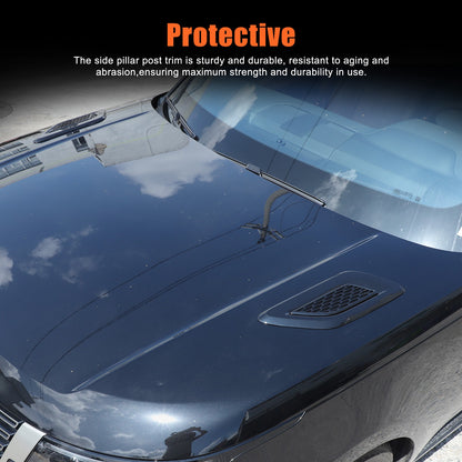 Piano Black ABS Exterior Hood Air Vent Trim For Range Rover Vogue L460 2023+ 16