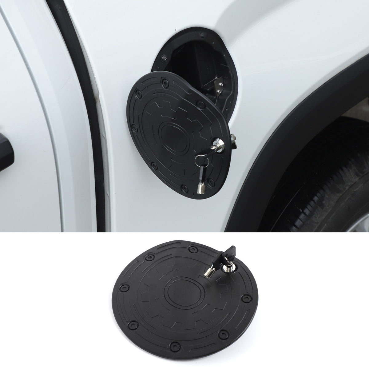 Aluminum Alloy Fuel Tank Anti-Theft Lock Cover Gas Cap For Toyota Tundra 22+ US 20