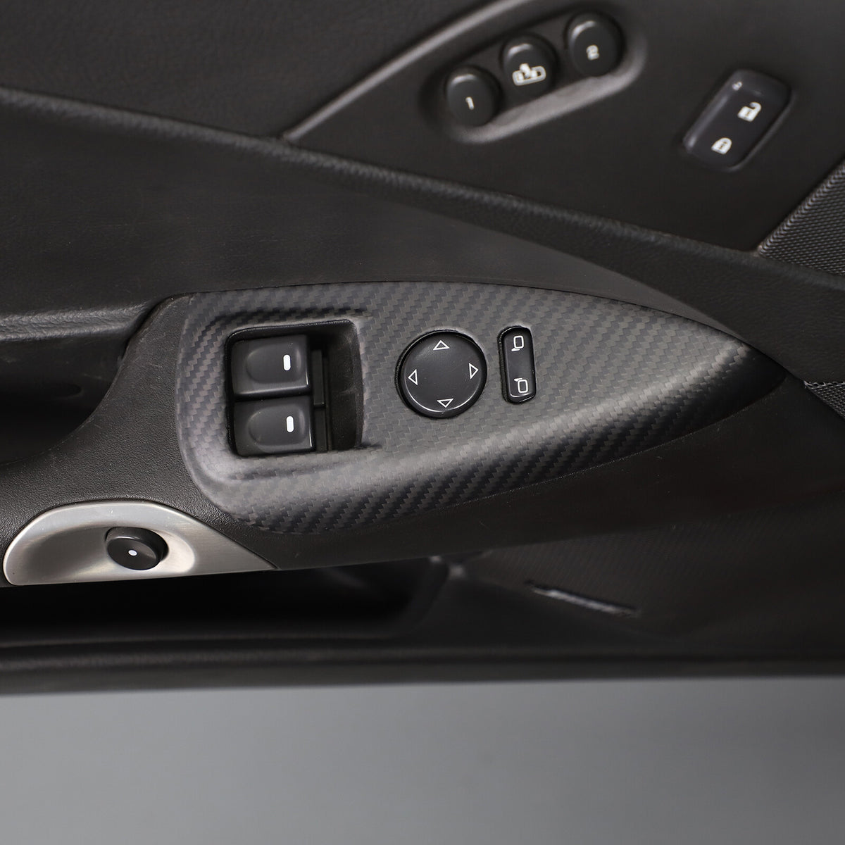 Matte Dry Real Carbon Fiber Center Console Trim Cover For Corvette C6 2005-13 82