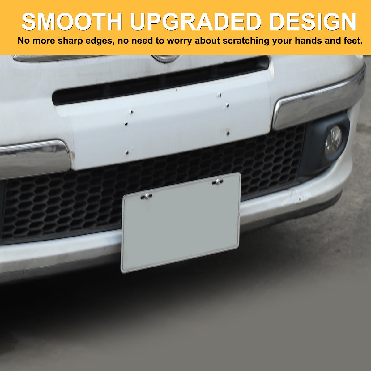 Front Bumper Tow Hook License Plate Mount Bracket For Fiat 500 2007+ US 17