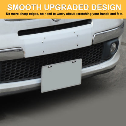 Front Bumper Tow Hook License Plate Mount Bracket For Fiat 500 2007+ US 17