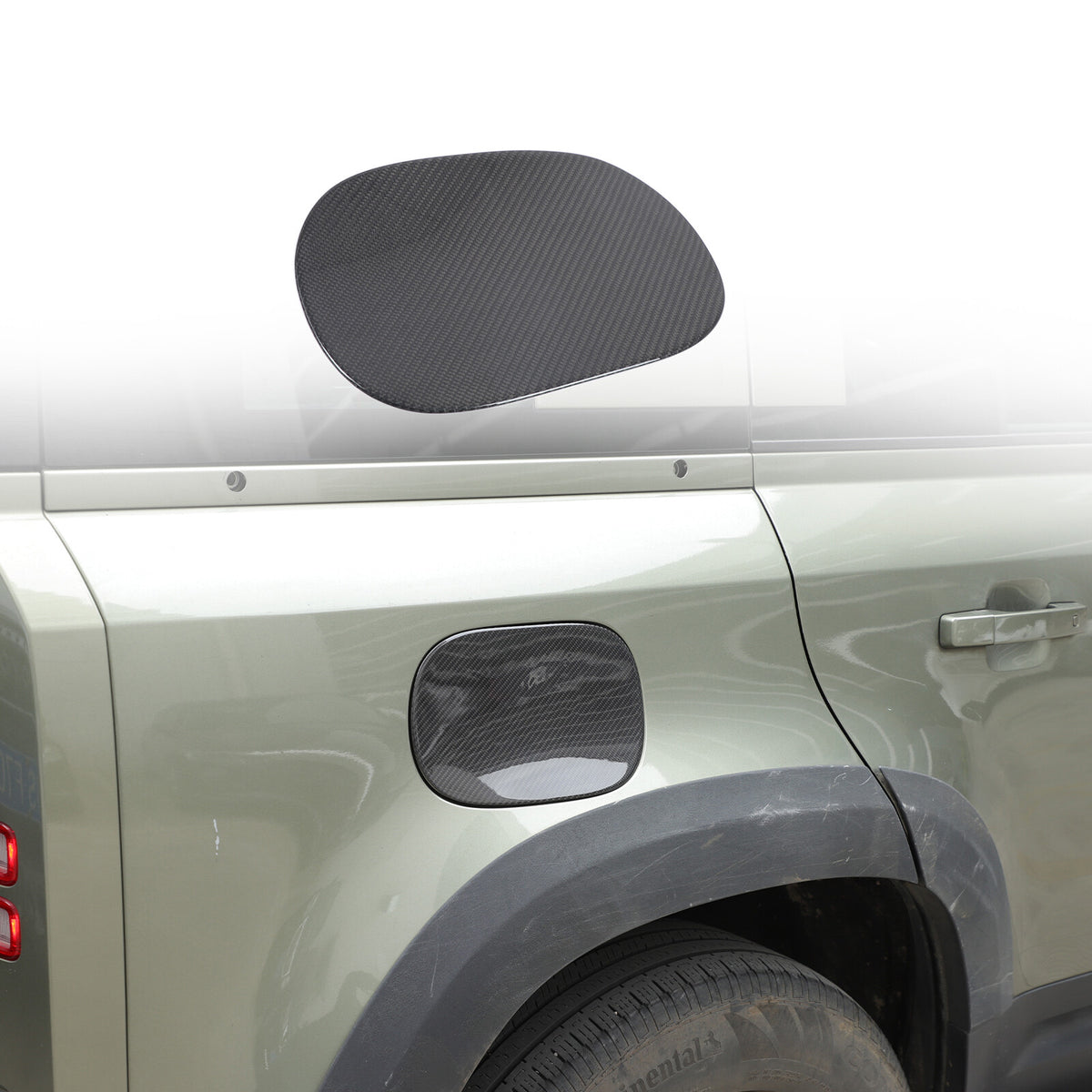 Real Dry Carbon Fiber Fuel Tank Cap Trim Cover For LR Defender L663 2020-25 21