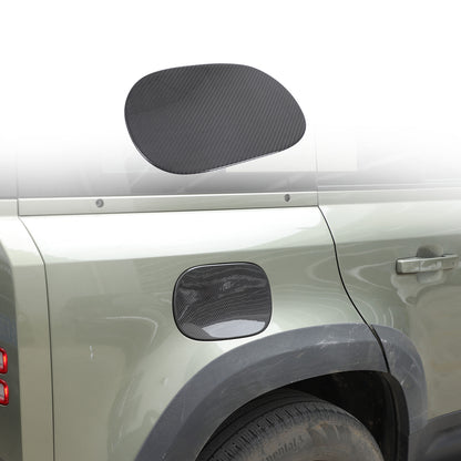 Real Dry Carbon Fiber Fuel Tank Cap Trim Cover For LR Defender L663 2020-25 21