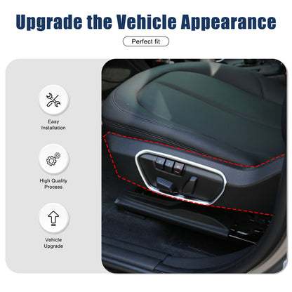 Real Carbon Fiber Interior Seat Side Panel Trim Cover For Toyota Supra A90 19-24 11
