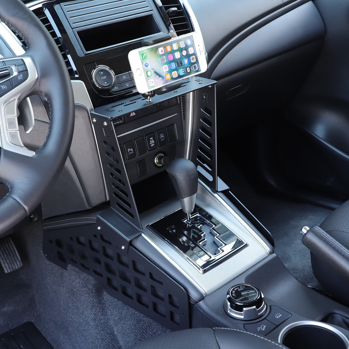 Center Console Molle Panel Digital Device Mount For Mitsubishi L200 Triton 19-23 7