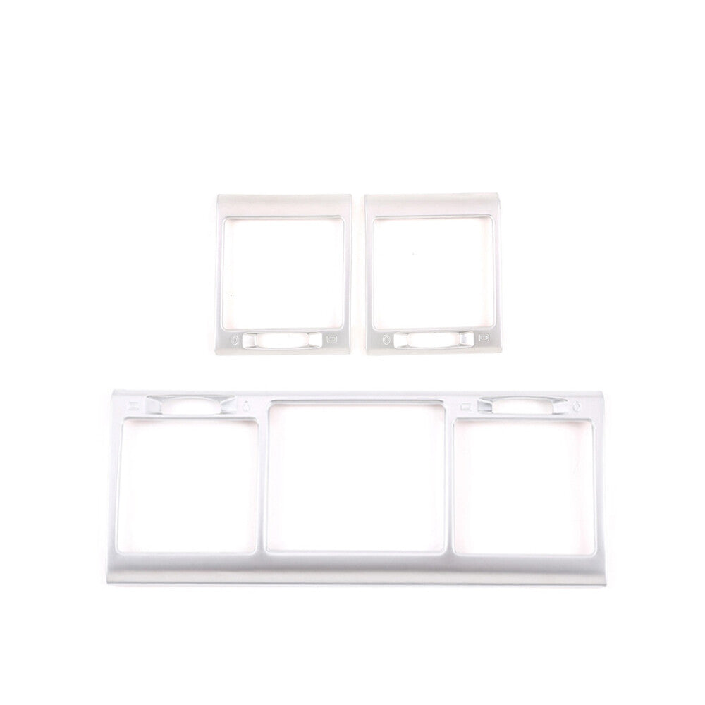 3×Silver ABS Center Side Air Vent Outlet Trim For Benz G Class W463 G500 2004-11 7