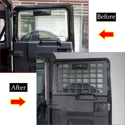 Tailgate Rear Window Trunk Storage Molle Panel For LR Defender 90 110 2004-2019 8