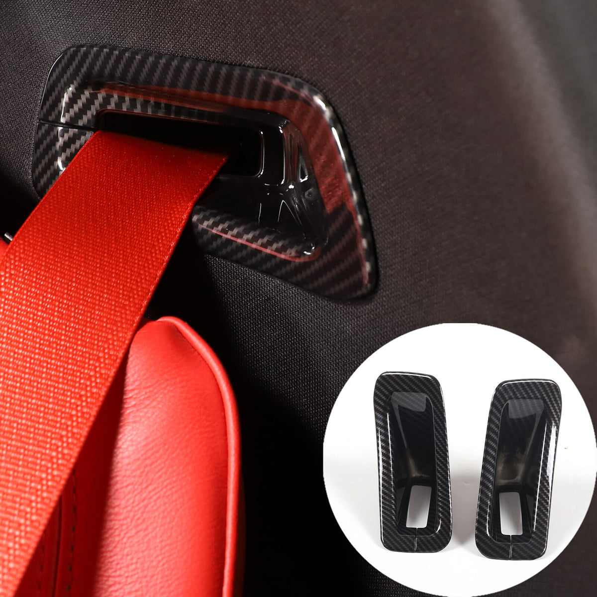 Carbon Fiber ABS Interior Decoration Cover Trim Kit For Corvette C8 2020-2025 - Styles 31-35 21