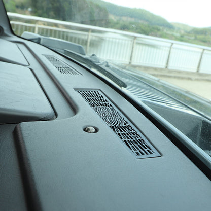 Stainless Steel Black Dashboard Air Vent Outlet Cover Trim For Hummer H2 2003-07 6