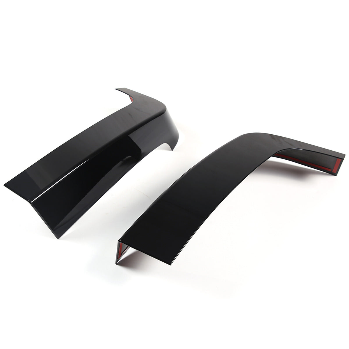 2pcs Glossy Black Window Pillar Posts Door Trim Cover For Hummer H3 2005-09 US 8